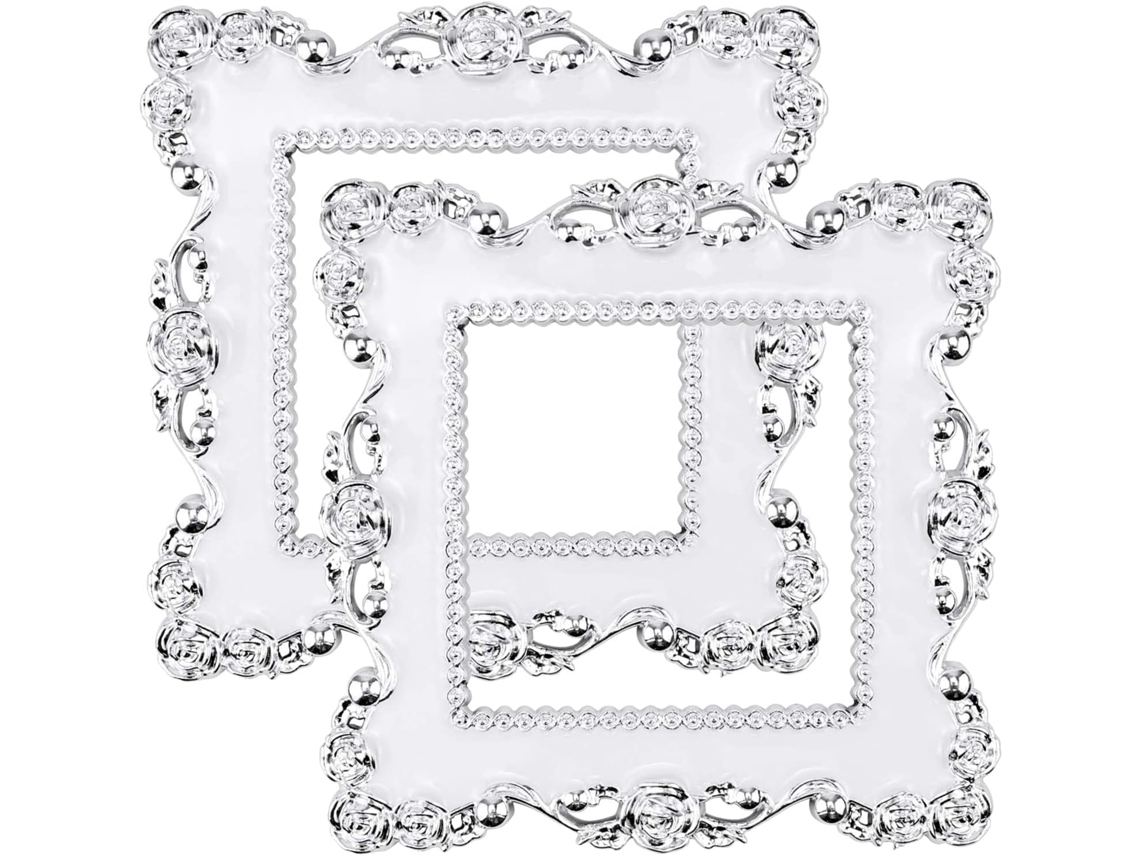 Pacote Com 2 Adesivos De Gesso(brancos) Para Interruptores, Formato Quadrado