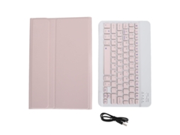 Raum-capa Com Teclado Bluetooth Removível Para Xiaomi Mi Pad 6/6 Pro 11 Polegadas 2023 Rosa Pu