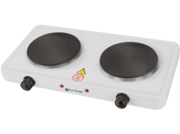 Hornillo Elétrico Doble Ehp 218 Con 2500w Blanco Grunkel