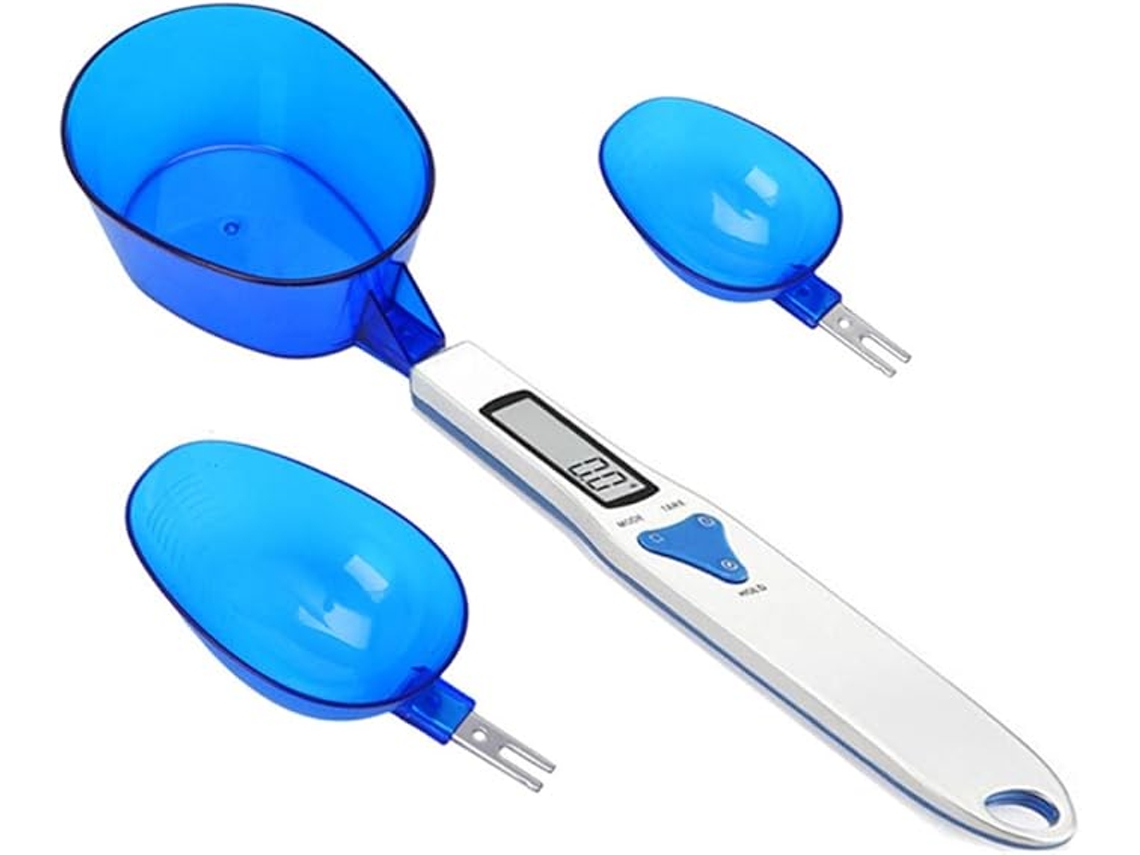 Balança Cozinha Digital 500g/0,1g com 3 Copos Medida, Lcd, Portátil, para Líquidos/secos: Leite, Chá, Farinha, Especiarias ZYBLSSBB