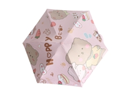 Paraguas Plegable Uv Protector Con Estampado Cartoons Impermeable Compacto Portátil Para Viajes