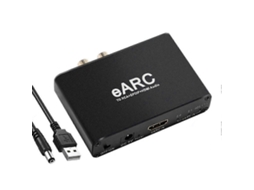 Extrator de Áudio Hdmi Earc Arc, Conversor 192 Khz para Rca Tv Digital AQUAFORGE