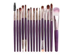 Conjunto De Pincéis De Maquiagem 15pcs Para Mulheres E Meninas Allinless