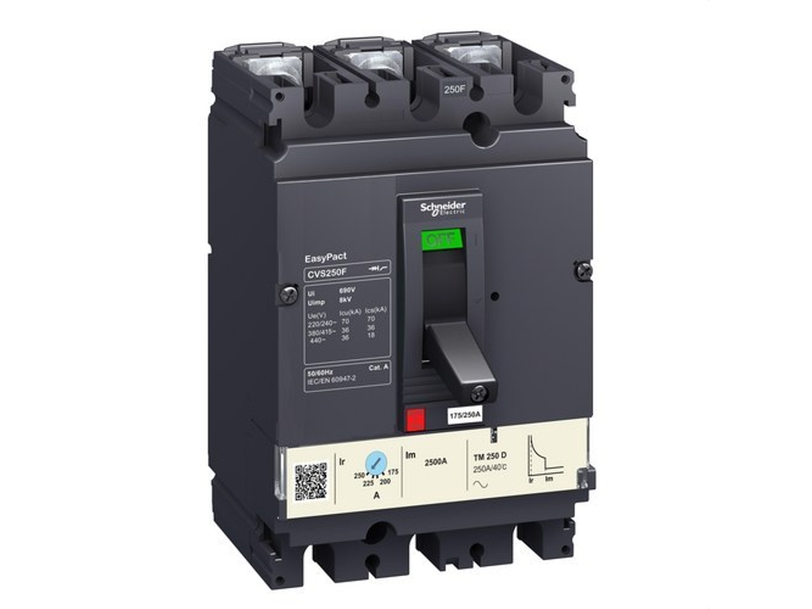 Disjuntor Cvs250F Tm250D 3P 3R SCHNEIDER ELECTRIC