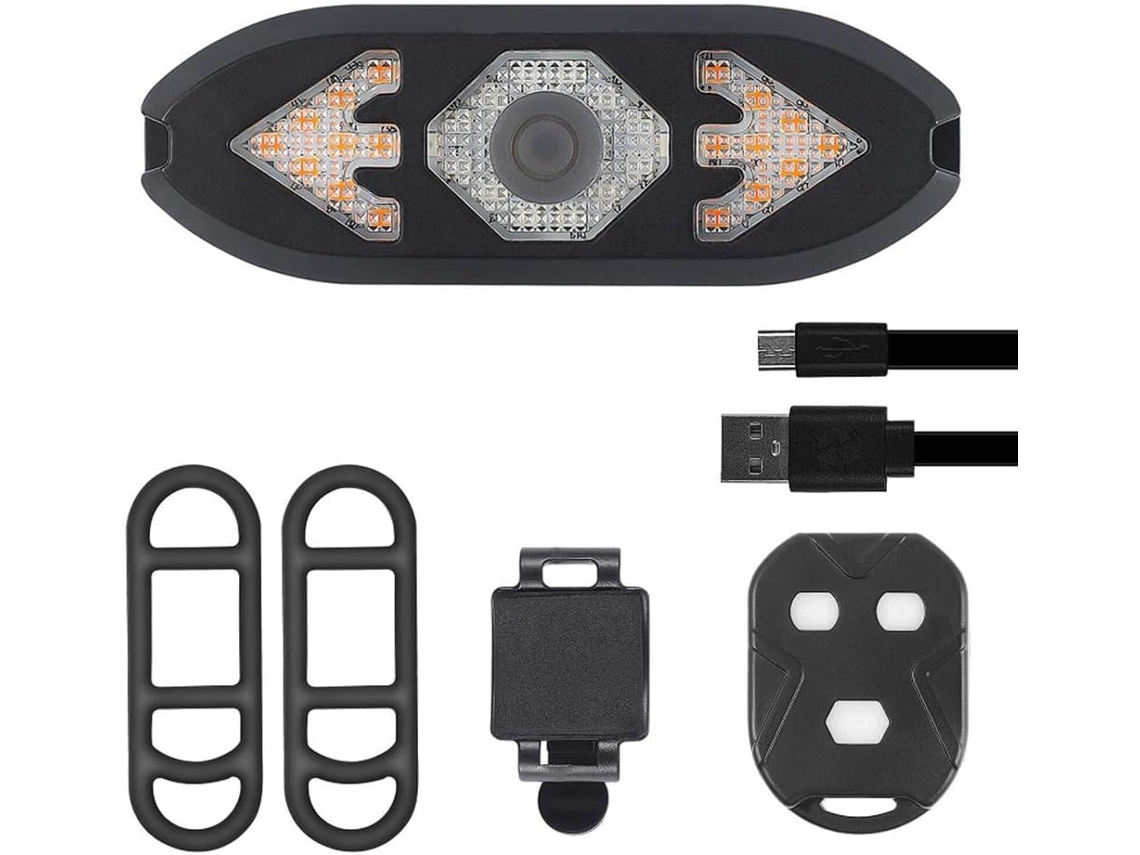 Lanterna Traseira De Bicicleta Com Alarme Antifurto, Controle Remoto,