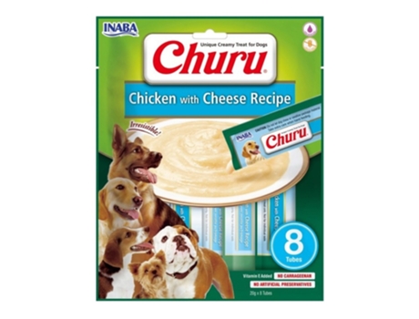 CHURU Dog Receta de Pollo Con Queso 8X8X20Gr