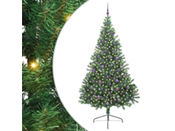 Conjunto 1 Decoração De Árvore De Natal Vidaxl Verde Pvc (240 Cm)