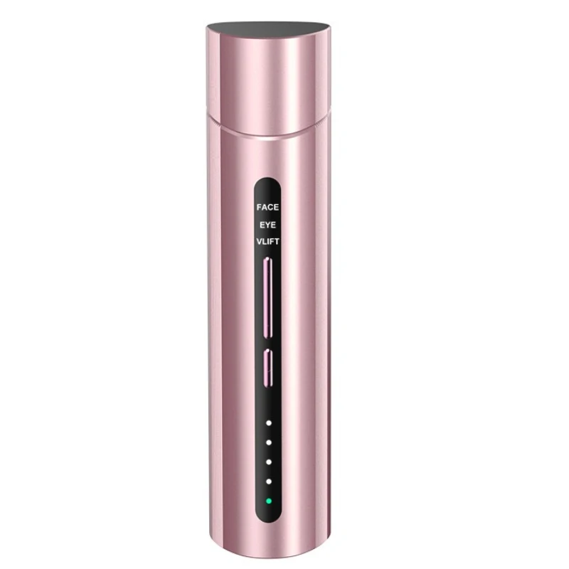 (ouro Rosa) Aparelho De Beleza Facial Com Compressas Quentes E Vibração Por Microcorrente Para Lifting (vermelho)