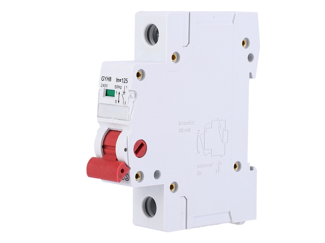 Interruptor de Isolamento Gyh8 Disjuntor 1p 240vca 125a