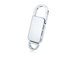 Chaveiro Gravador De Voz De 8 Gb, Gravadores De Voz Digital Com Redução De Ruído, Para Palestras, Reuniões, Aula, Escritório, Prata Yizhood