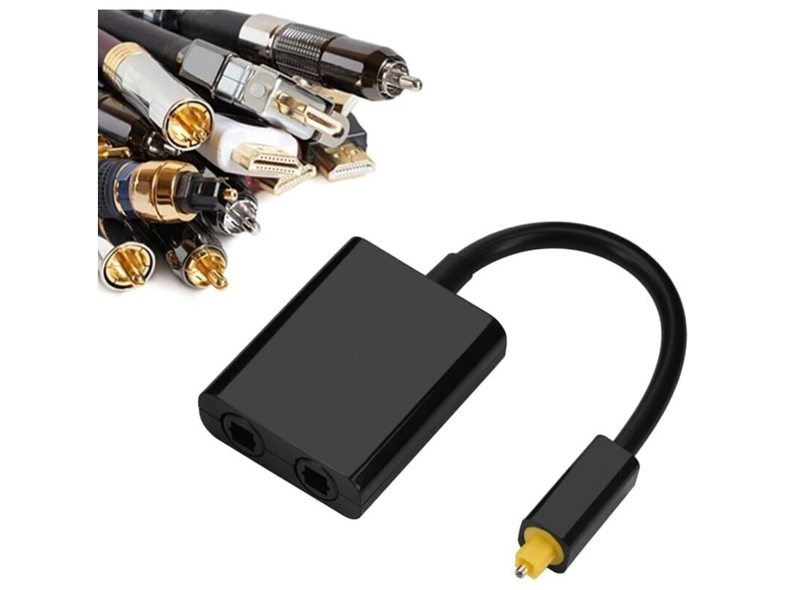 Lurelia Adaptador De Áudio Toslink Preto
