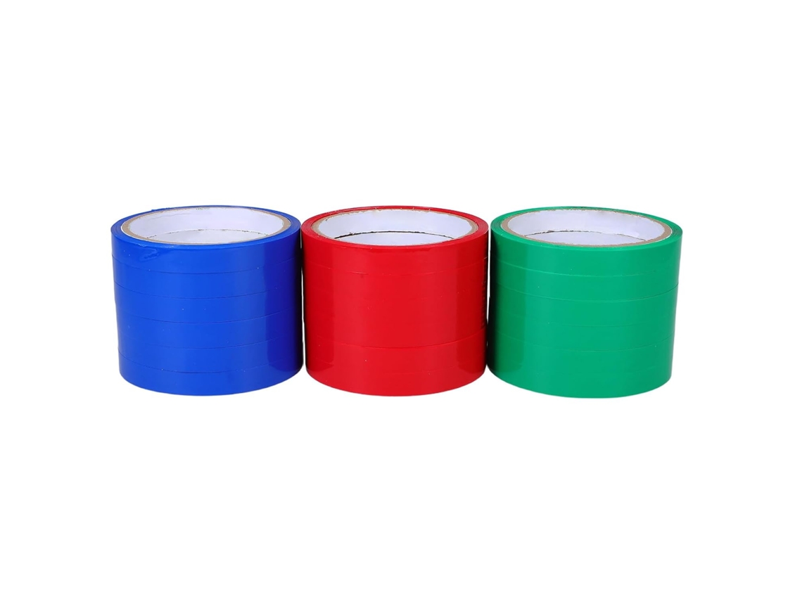 Fita Adesiva De Vedação Em Pvc De Alta Resistência, Pacote Com 18 Rolos, 12 Mm X 27 M
