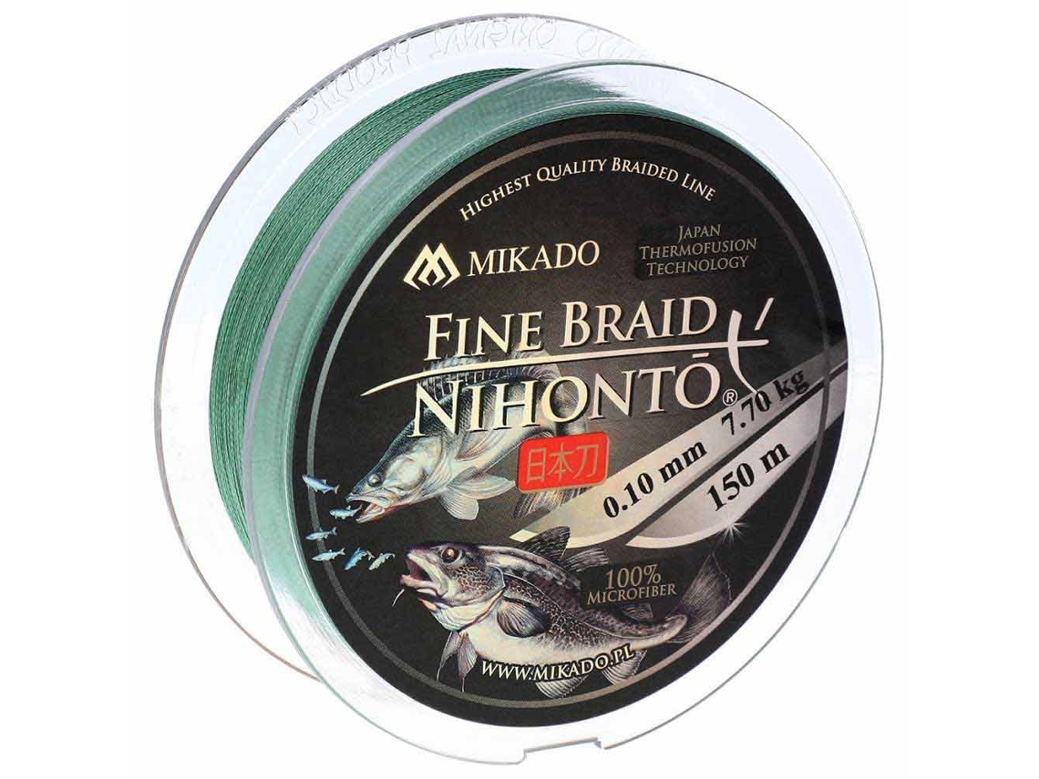 Linha Trançada Nihonto Fine 150 M Verde 0.100 Mmmikado