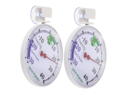 Lurelia Termo-higrómetro Com Sensor, 2 Unidades, Para Frigorífico E Congelador, Alta Precisão, Visor Fácil Leitura, Medição De Humidade