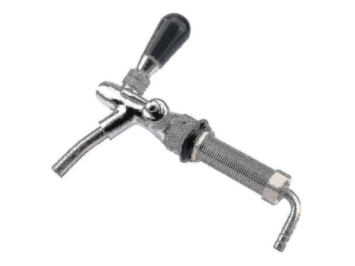 Novo Torneira De Cerveja Artesanal Ajustável Cromo Com Cône 4 Polegadas Homebrew Kegerator