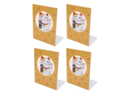 Peças De Apoyabooks De Metal Decorativos Gatito Lucky Antistáticos Ajustáveis Para Casa Escola Escritório