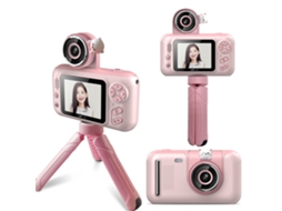 Câmera Digital Infantil Portátil 1080p Com Tela Hd De 2,4 Polegadas Brilvibera