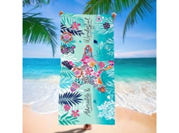 Toalhas De Praia Estampa Em Microfibra Absorvente Para Campismo, Piscina E Viagens.180*90cm Estrela-do-mar Hexinyigjly