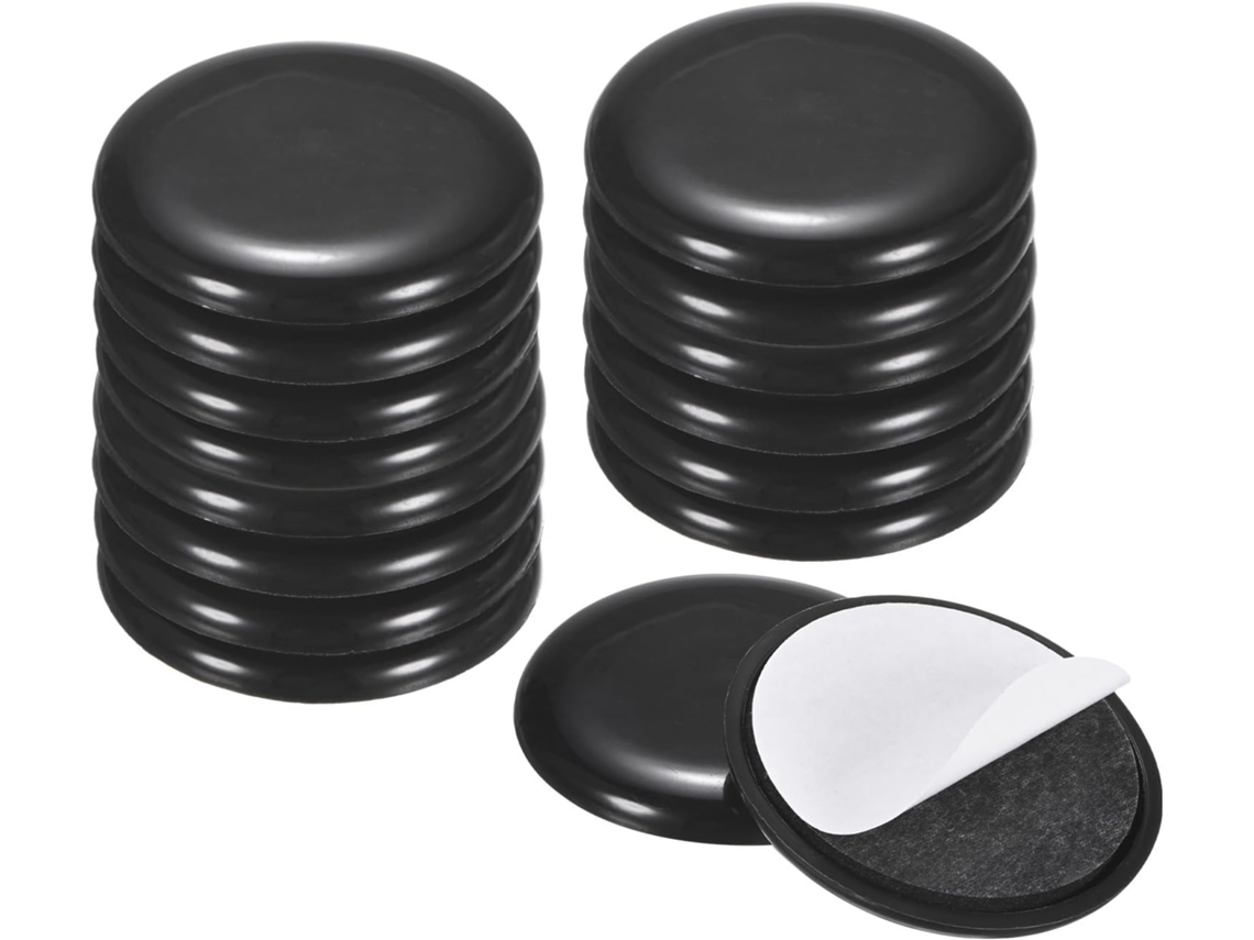 Conjunto de 8 protetores de celular Jkapcyjfhf, 4,8 cm de diâmetro, autoadesivos, redondos e brancos.