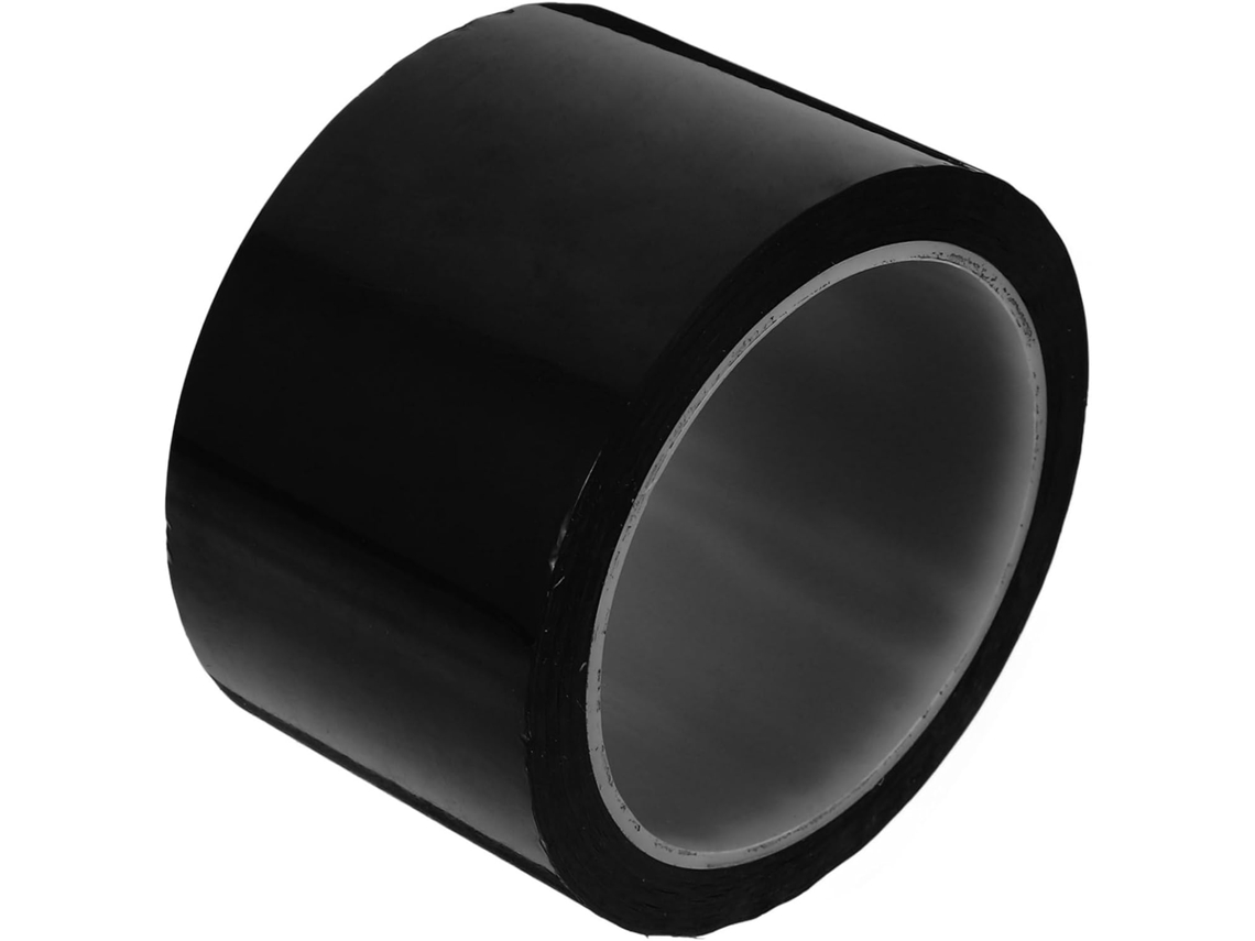 Fita Adesiva Preta Resistente Ao Calor Garvalon, 60mm X 50m, Fita Opaca Para Bloqueio De Luz Led, Sem Resíduos, Para