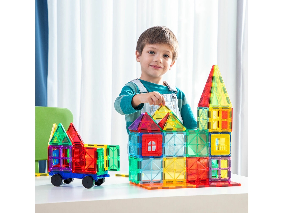 3D Magnetic Building Blocks Magoks INNOVAGOODS 57 Pieces