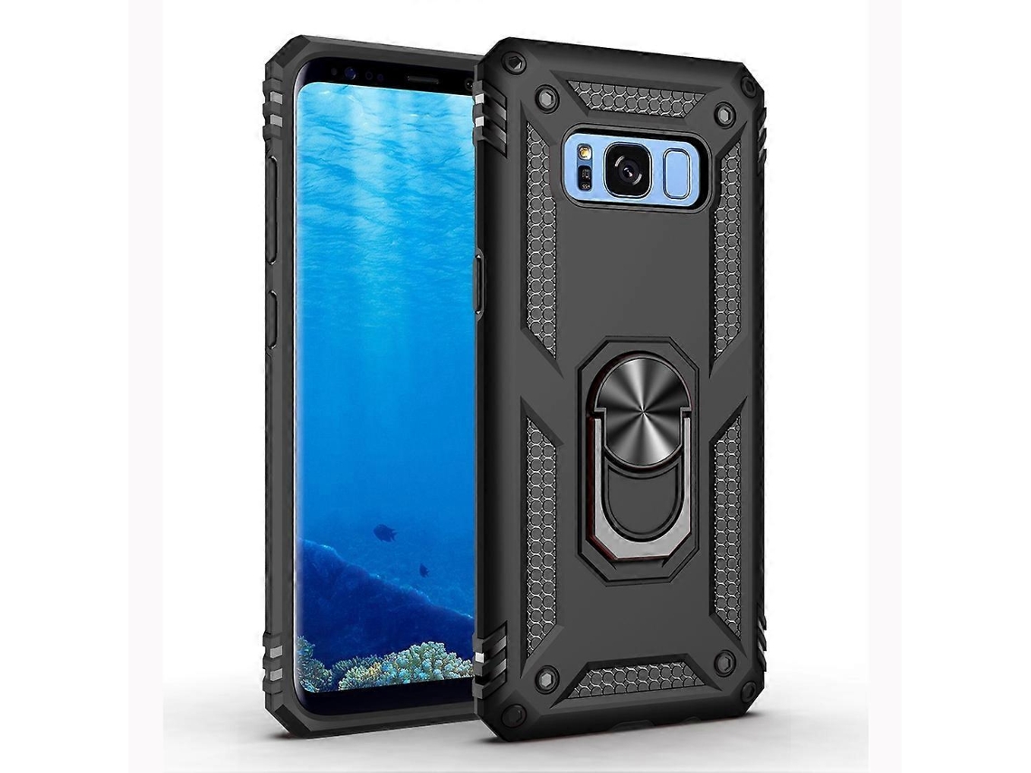 Capa Protetora Armor Shockproof Tpu Pc Para Galaxy S8 Plus, Com Suporte Giratório De 360 Graus