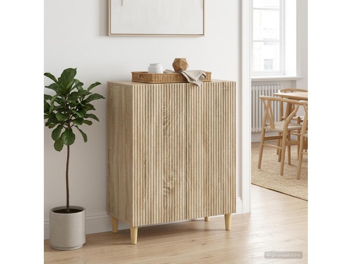 Vidaxl Buffet Carvalho Sonoma 66 X 34,5 X 90 Cm Derivados De Madeira