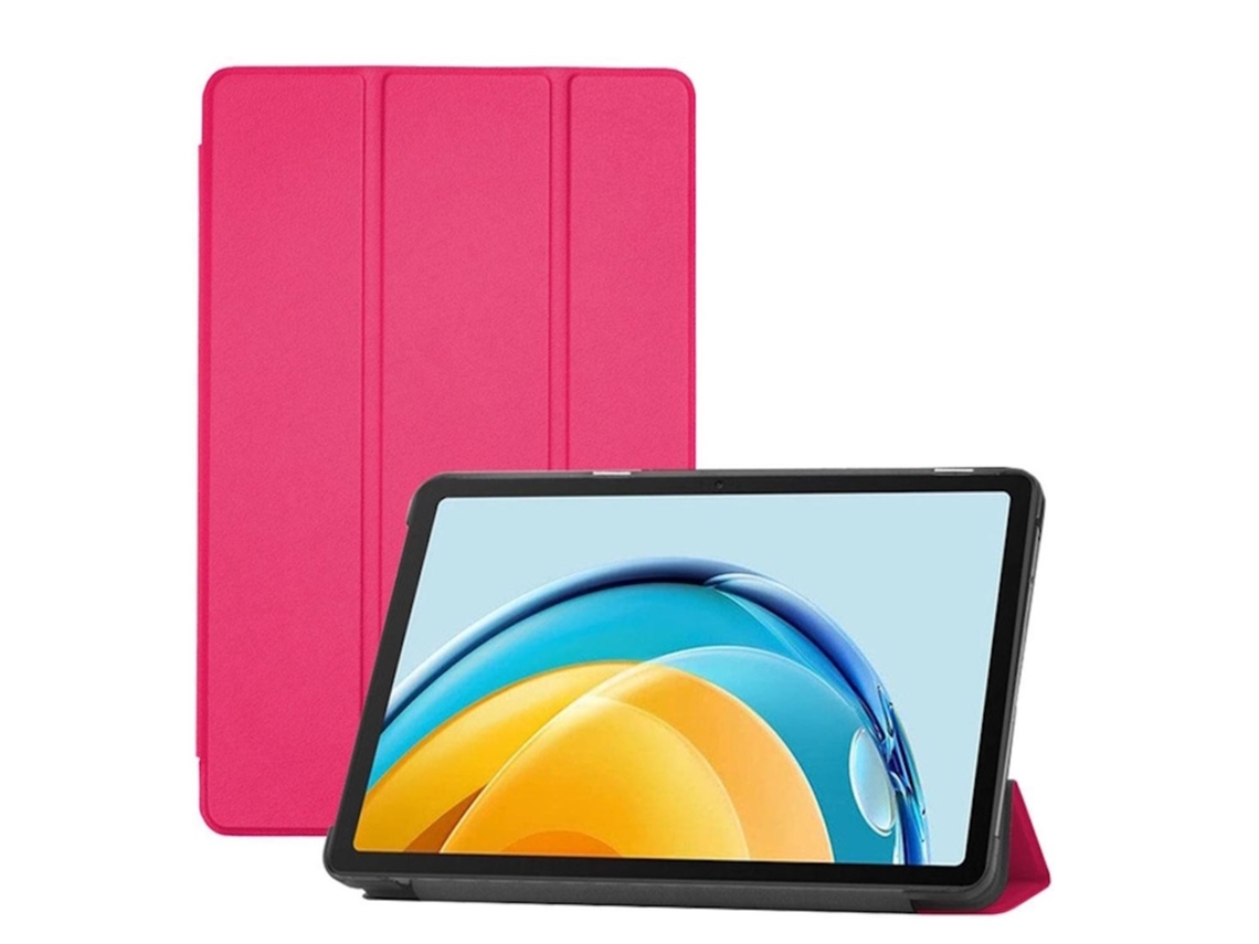 Capa Tripla de Couro Ecológico ILIKE Apple Ipad 10 9'' 10T Gen 2022 Rosa Coral