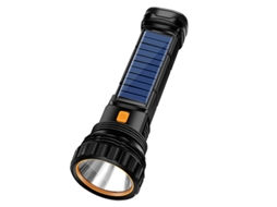 Lanterna Solar - Lanterna Led Recarregável - Preto