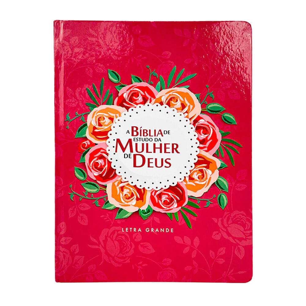 Livro Biblia De Estudo Da Mulher De Deus Letra Grande Capa Dura Pink Edifique De Diversos (português Do Brasil)