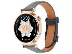 Pulseira De Couro Universal Fina Com Fecho Magnético