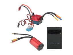Mali kit Motor Brushless 2800kv 35a Esc Cartão de Programação para Carros Rc 1/12 Traxxas Hsp À Prova D'água