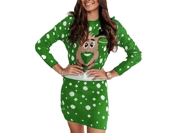 Vestido De Moletom Com Capuz Laxiscreed Para Outono E Natal, Mulher, Vermelho, Manga Longa, Tamanho Xl