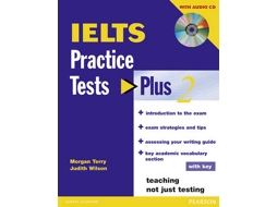 Livro IELTS Practice Tests Plus 2 with key and CD Pack de Judith Wilson (Inglês)