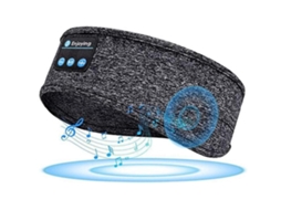 Faixa de Cabeça Esportiva Bluetooth com Fones Integrados para Exercícios Música e Chamadas JIAPEI (cinza)
