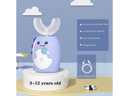 Escova De Dentes Elétrica Infantil Dos Desenhos Animados Das Crianças Escova De Dentes Elétrica Inteligente 360 ​​graus Ultra-sônico Silicone Esc