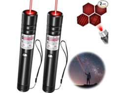 Ponteiro Laser Vermelho, Alta Potência, Longo Alcance, Adequado Para Lanterna Tática De Ecrã De Tv/led/lcd 2 Unidades Hexinyigjly
