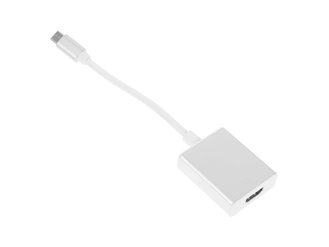 Cabo Adaptador Usb Tipo C Compatível Com Chromebook Para Streaming De Vídeo, Design Cinza Prateado. Gokoco