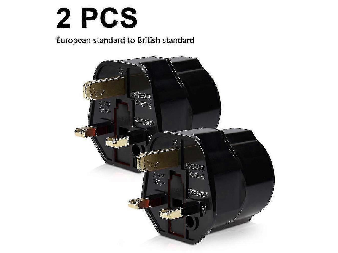 2x Adaptador De Viagem Adaptador De Tomada Para Inglaterra Adaptador De Tomada De Viagem Ue Para Tomada Do Reino Unido Adaptador De Viagem Hengjian