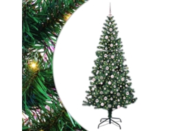 Conjunto 1 Árvore De Natal Vidaxl Verde Pvc (240 Cm)