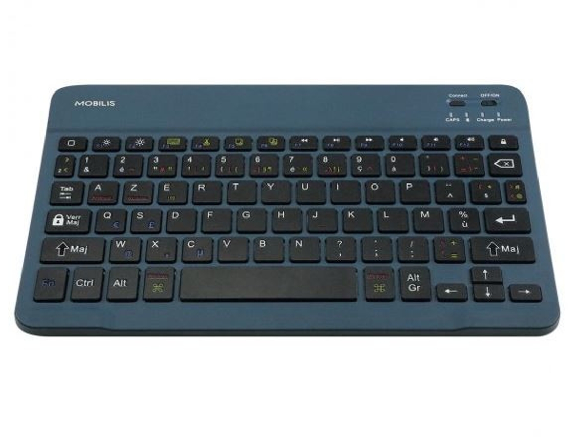 MOBILIS 001284 Teclado Móvel Azul Bluetooth Azerty Francês