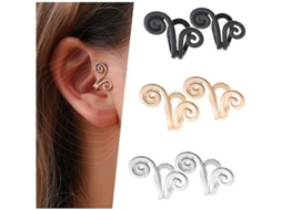 2026 aretes de Acupressão para Emagrecer Sem Perfuração, Aretes de Cobre Leve para Homens e Mulheres, Ouro Prata Preto