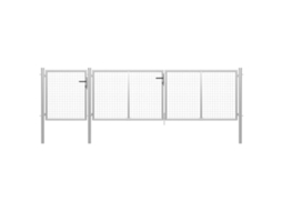 Garden Gate, Garden Gates Vidaxl Prateado Aço (400 X 75 Cm)