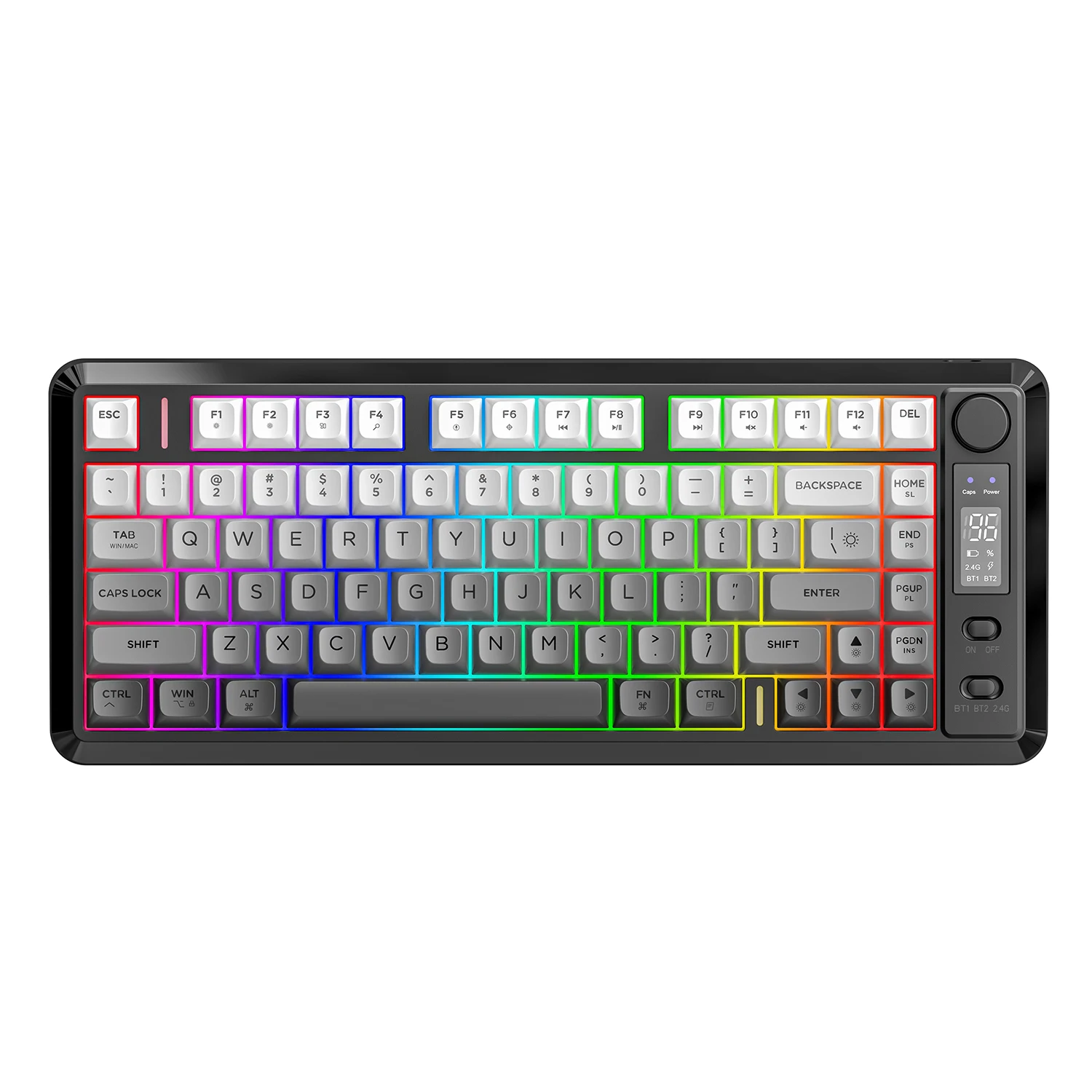 (moonlight) Teclado Eletrônico Com Tela, 82 Teclas Com Conexão De Modo Duplo E Bateria De 2000mah.