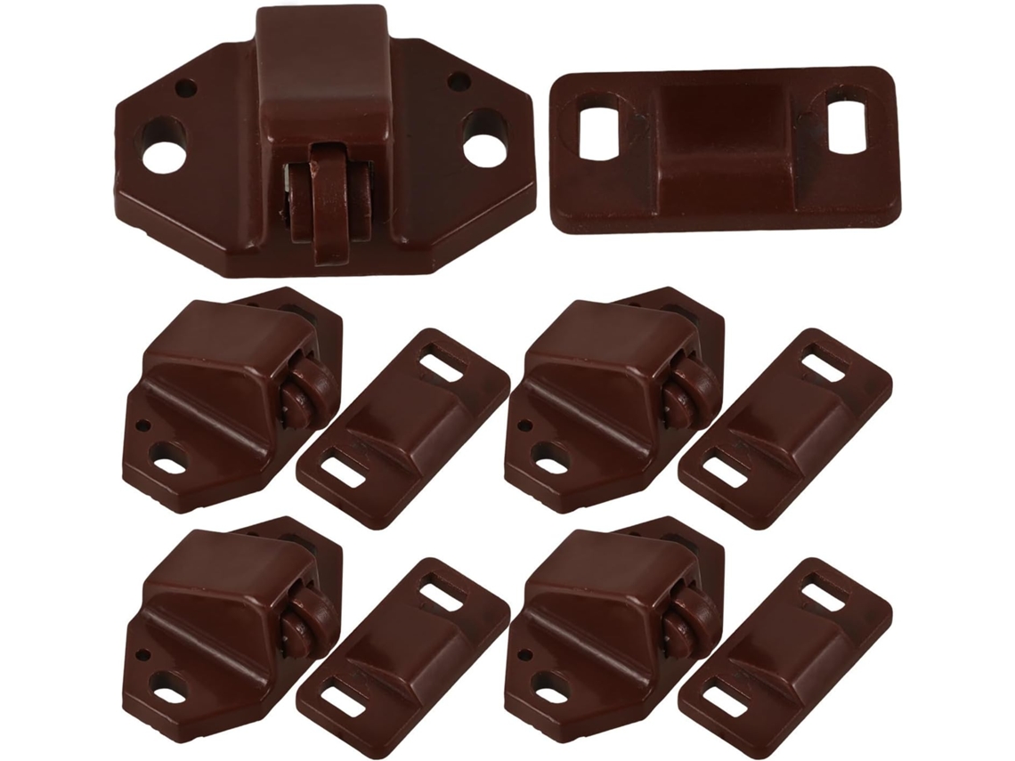 Conjunto De 20 Fechos Esfera Plástico Para Portas Armários, Gavetas E Guarda Roupas, Com Estrutura Simples E Resistente