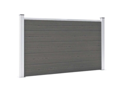 Vidaxl Painel De Vedação Para Jardim 180x105 Cm Wpc Cinzento