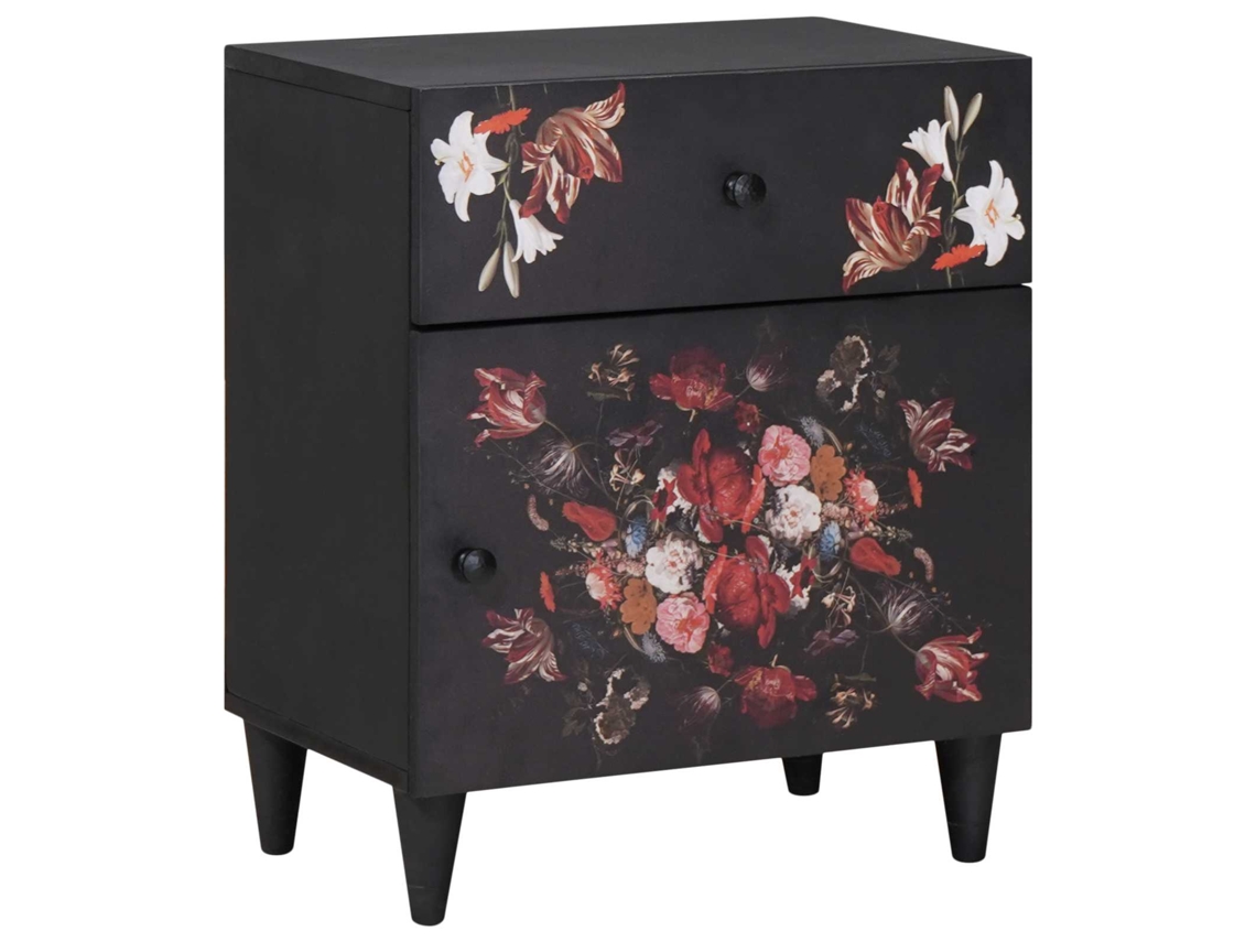 Vidaxl Mesa-de-cabeceira Com Gaveta Multicolor 50 X 33 X 60 Cm