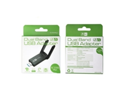 Adaptador de rede USB sem fio AC1200 Adaptador Wi-Fi com antenas PA Slowmoose