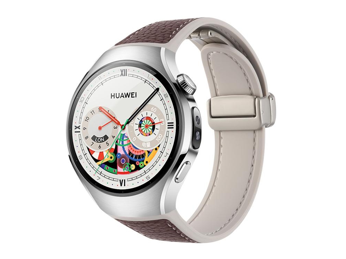 Bracelete para Huawei Watch Fit 4 Pro / Fit 4 / Fit 3 Silicone Cor Sólida Fivela Prateada Preta XIAOMOYU