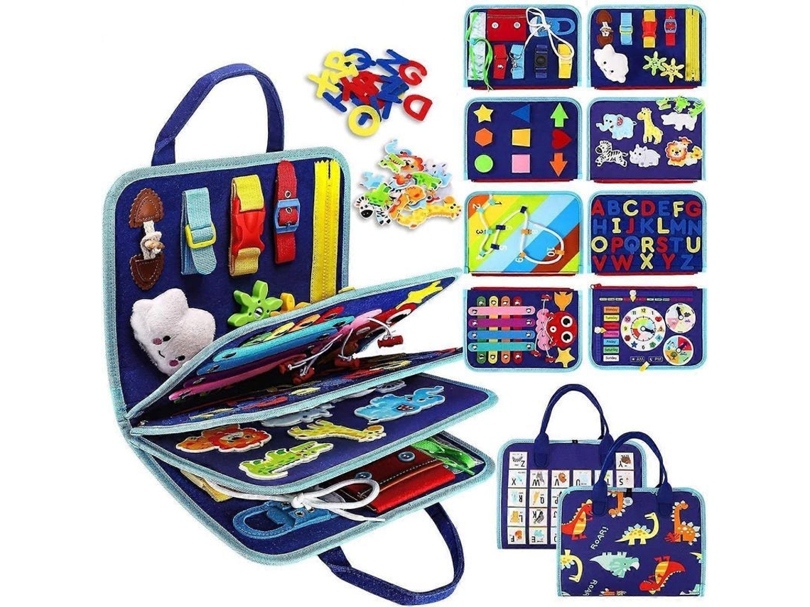 2026 placa de Aprendizagem em Feltro para Crianças Brinquedo Educativo Infantil Busy Board Prática Manual